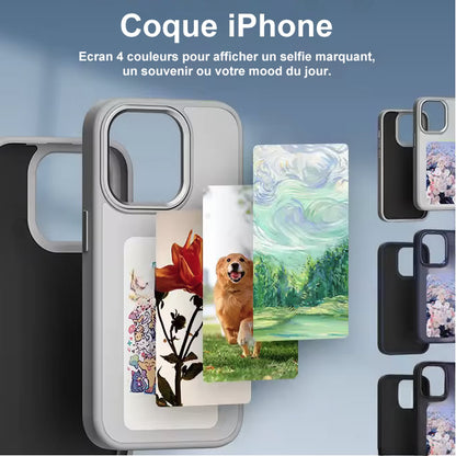 Coque NFC iPhone écran 4 couleurs
