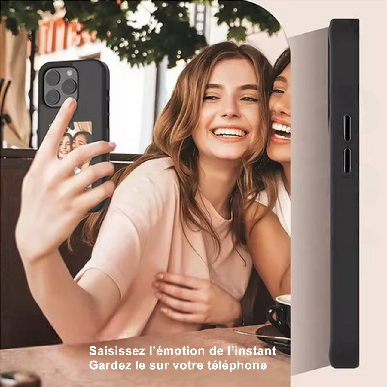 Coque NFC iPhone écran 4 couleurs