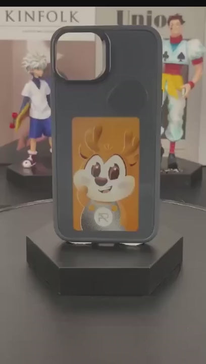 Coque NFC Iphone avec écran 4 couleurs